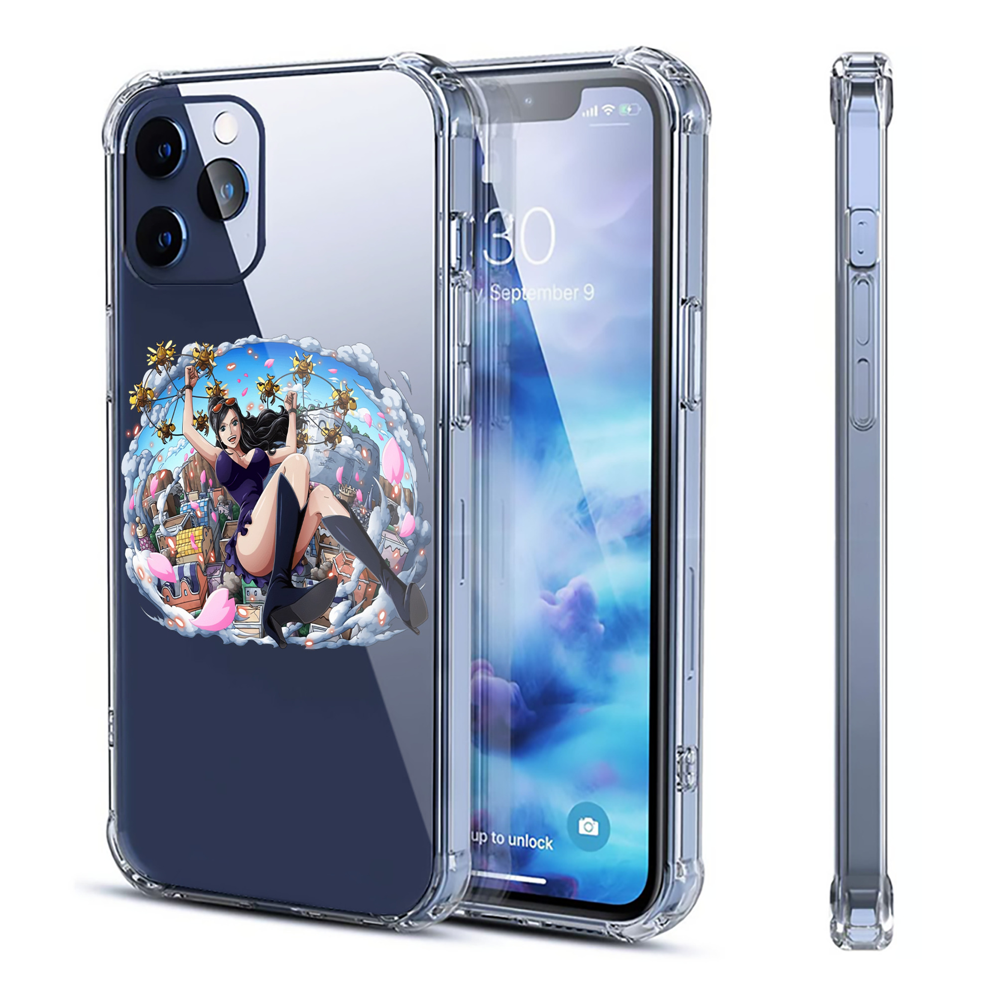 （画像用） ワンピース ニコ・ロビン ONE PIECE Nico Robin 【iPhone 12シリーズ対応】透明スマホケース（クリアソフトケース）
